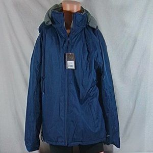 Men's Victory Outfitters Fleeced Lined Hooded Jacket - Navy - Large - NWT